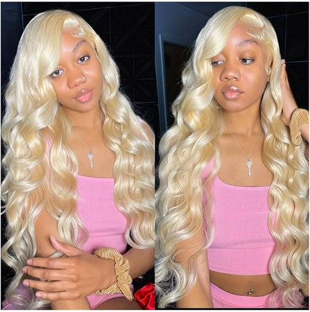 613 Blonde Body Wave Full Frontal HD Transparent 13x4 13x6