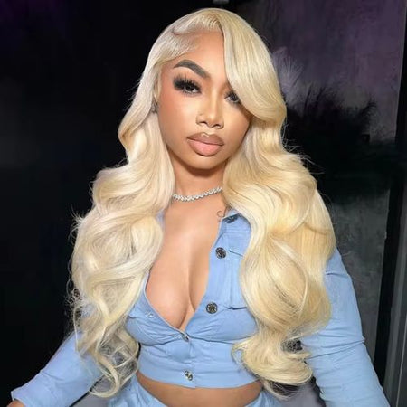 613 Blonde Body Wave Full Frontal HD Transparent 13x4 13x6