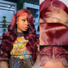 Body wave Rouge Bordeaux | 13x4 13x6 HD transparent lace