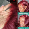 Body wave Rouge Bordeaux | 13x4 13x6 HD transparent lace